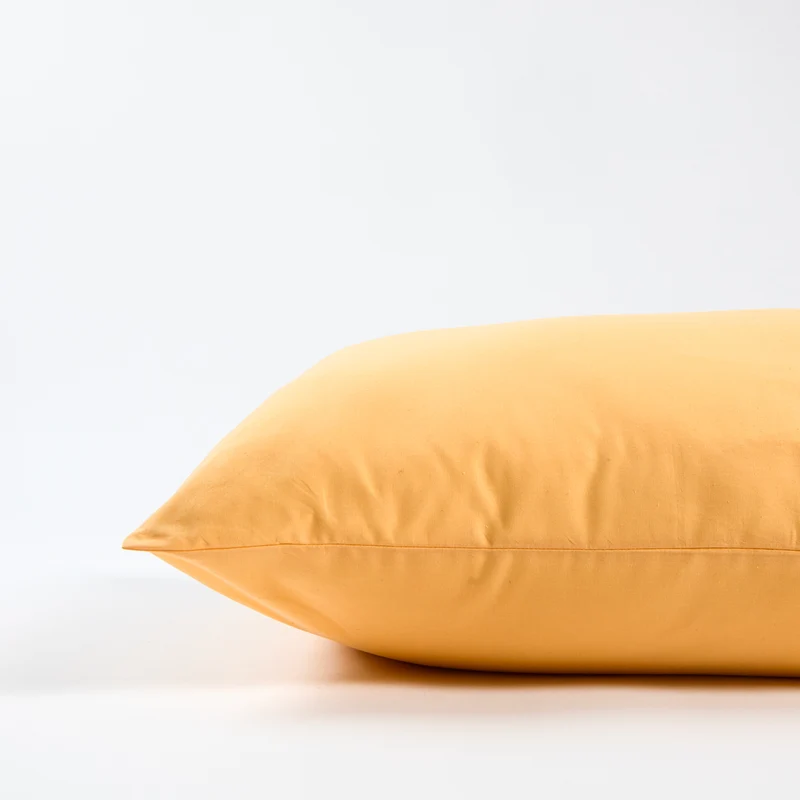 Taies d'oreiller X2 en Coton - Jaune