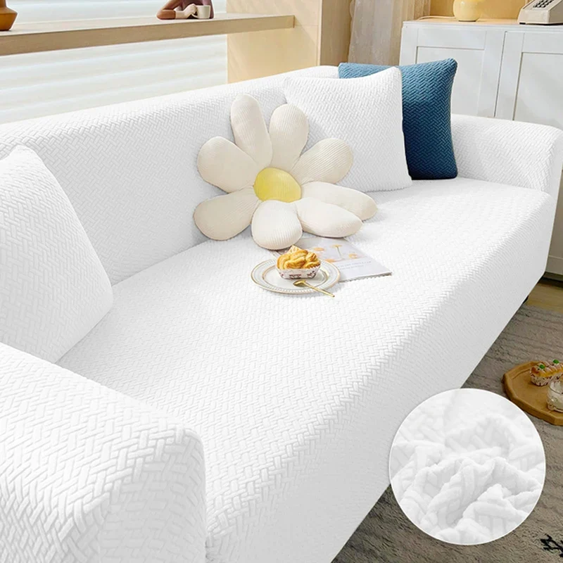 Housse de canapé extensibles en velours damassé 1, 2, 3, 4, 5 places