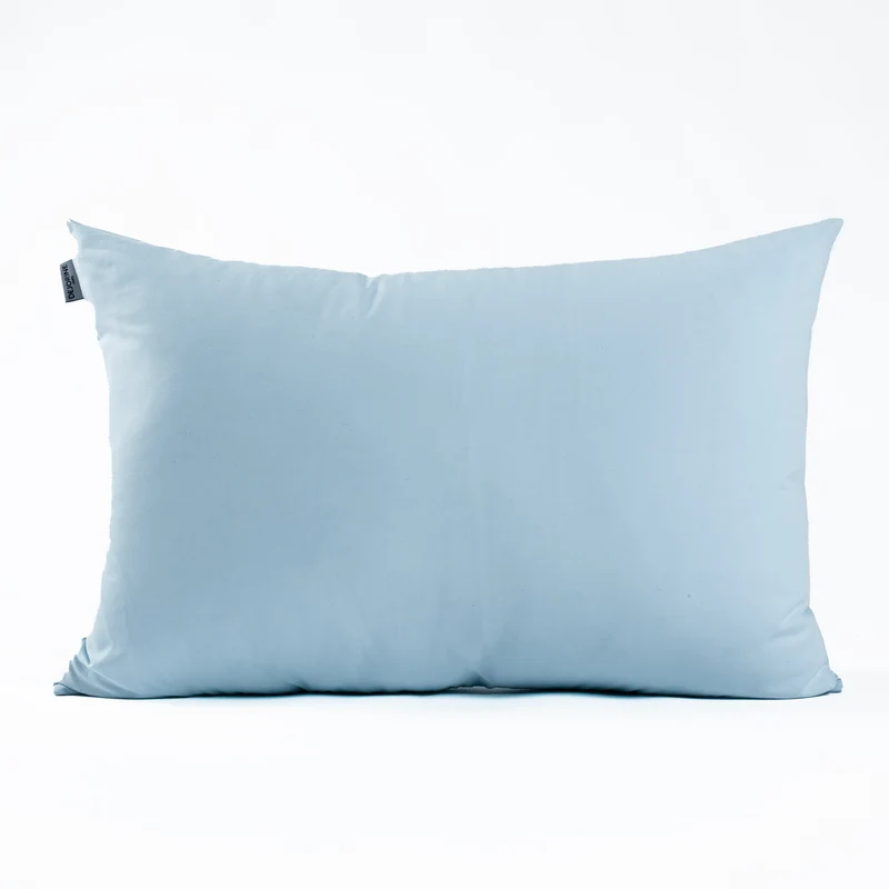 Housse de coussin unie en Coton - Bleu ciel