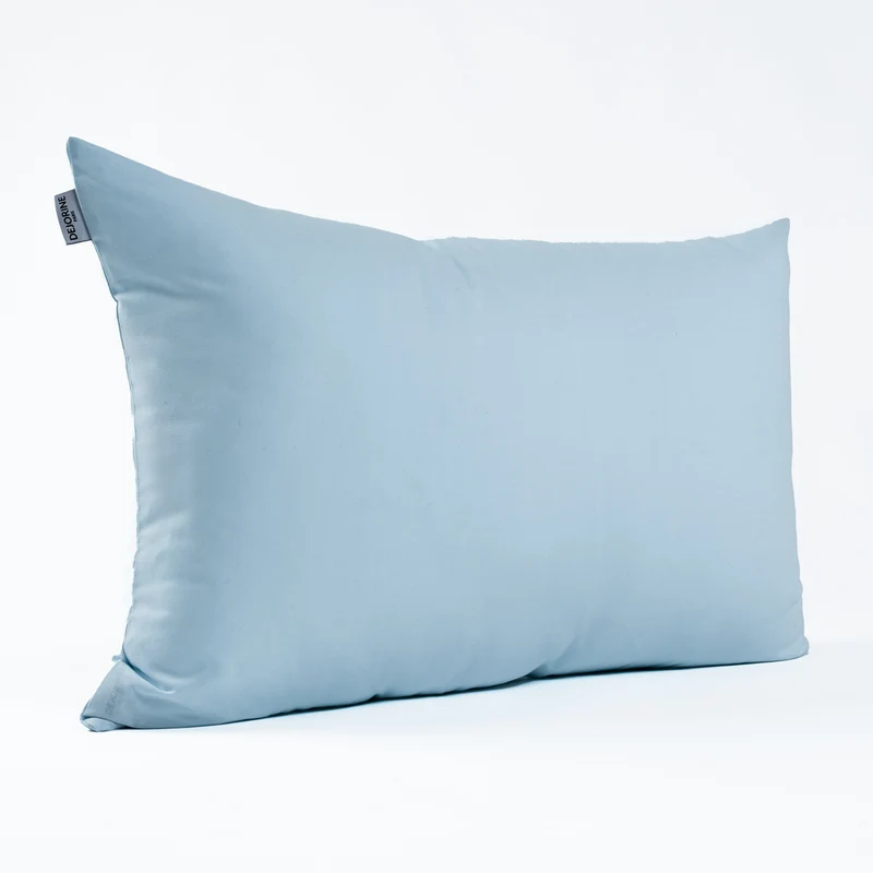 Housse de coussin unie en Coton - Bleu ciel