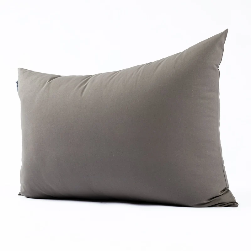 Housse de coussin unie en Coton - Marron