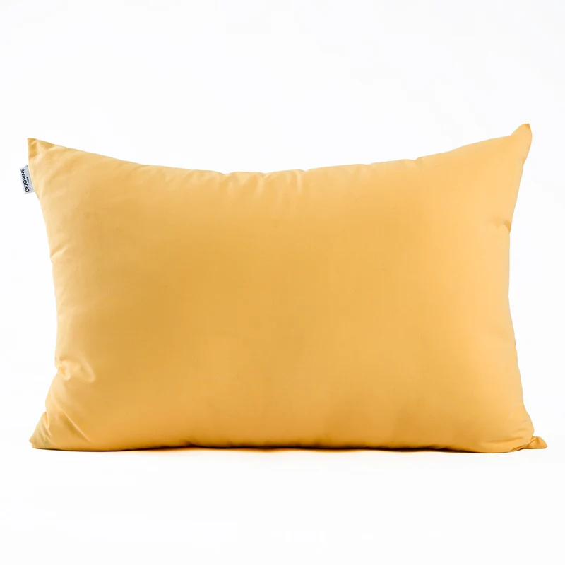 Housse de coussin unie en Coton - Jaune