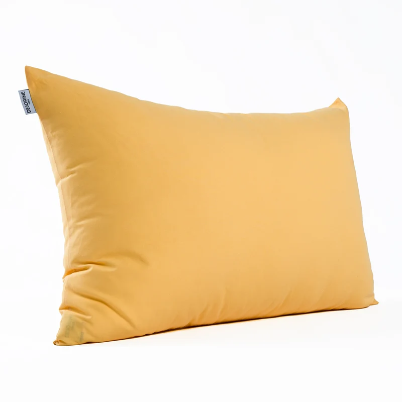 Housse de coussin unie en Coton - Jaune