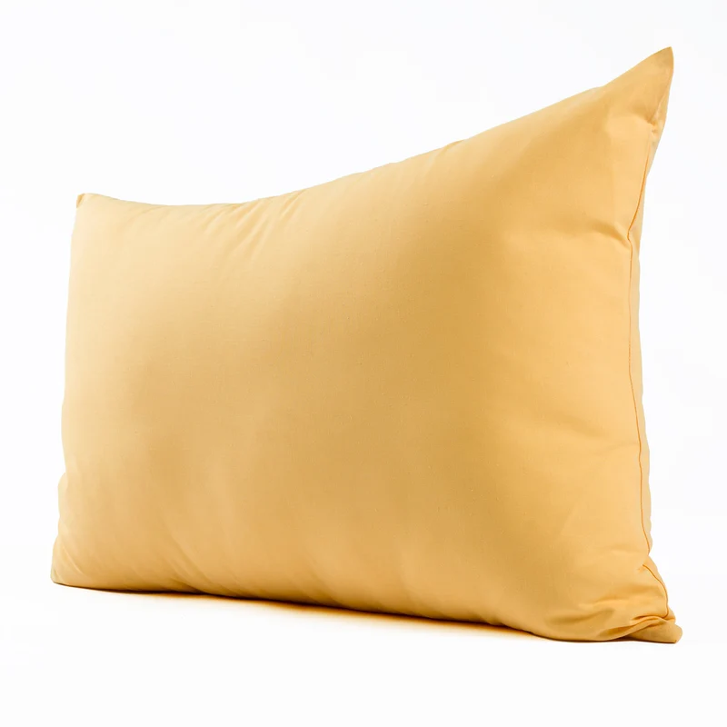 Housse de coussin unie en Coton - Jaune
