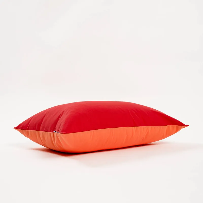 Housse de coussin Duo Rouge et Orange