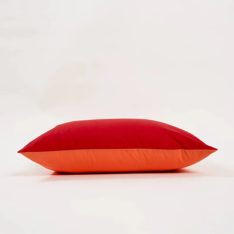 Housse de coussin Duo Rouge et Orange