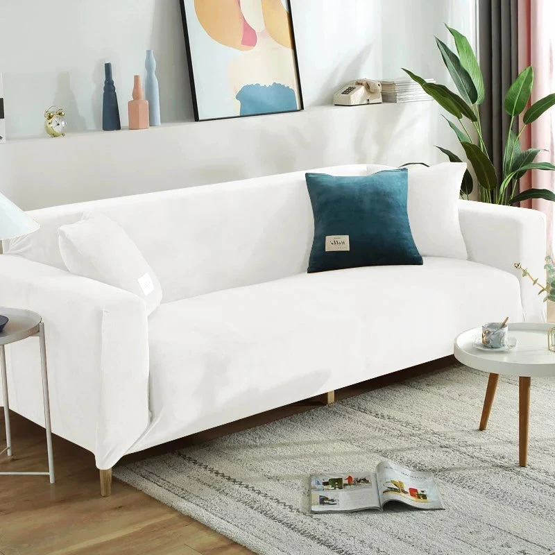 Housse de canapé extensible velours doux et chaleureux prémium