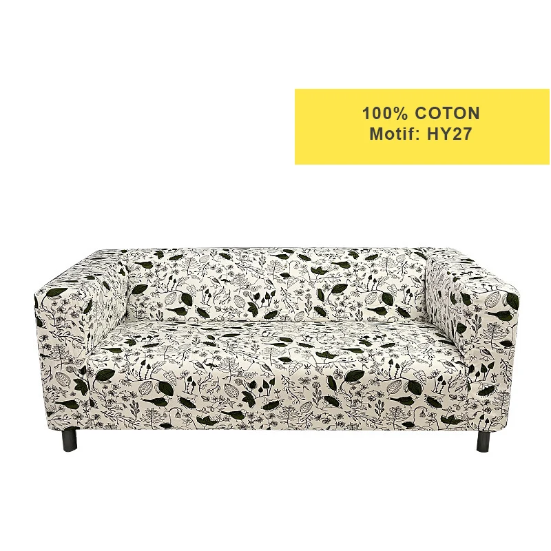 Housse pour canapé IKEA KLIPPAN motifs imprimés 100% coton
