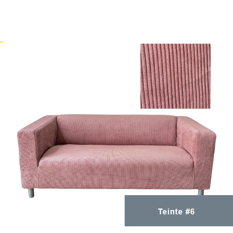 Housse pour canapé IKEA KLIPPAN velours côtelé