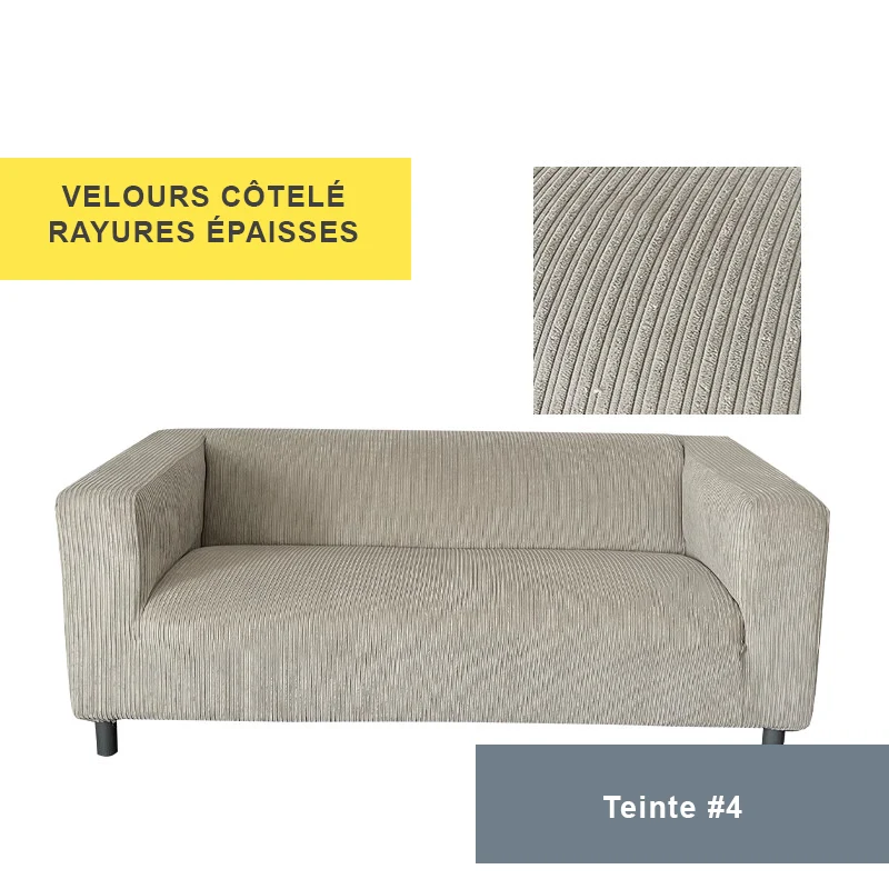 Housse pour canapé IKEA KLIPPAN velours côtelé