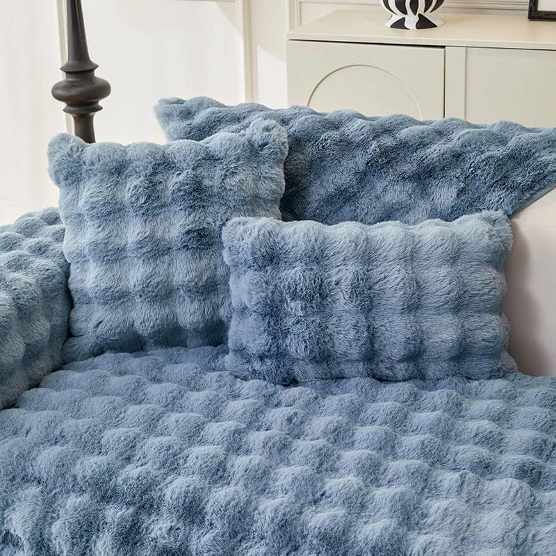 Housse de Coussin EasyCover Fausse Fourrure Molletonnée — À l'unité