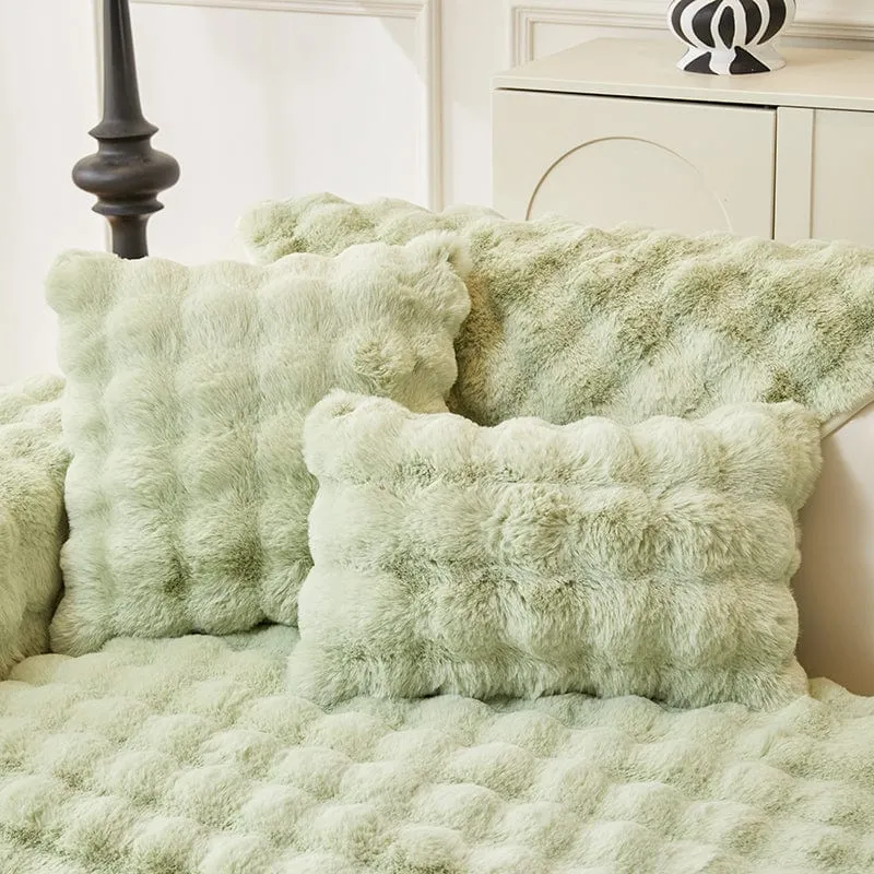 Housse de Coussin EasyCover Fausse Fourrure Molletonnée — À l'unité
