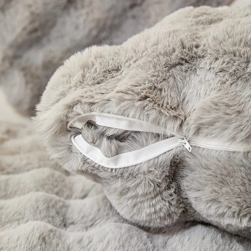 Housse de Coussin EasyCover Fausse Fourrure Molletonnée — À l'unité