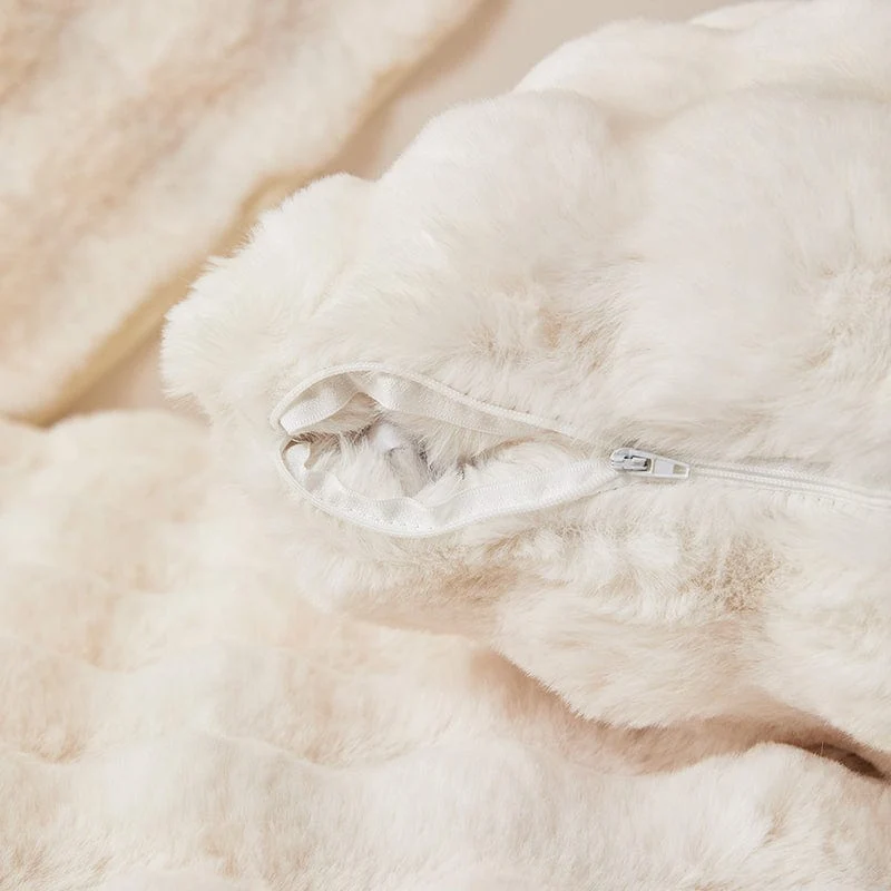 Housse de Coussin EasyCover Fausse Fourrure Molletonnée — À l'unité