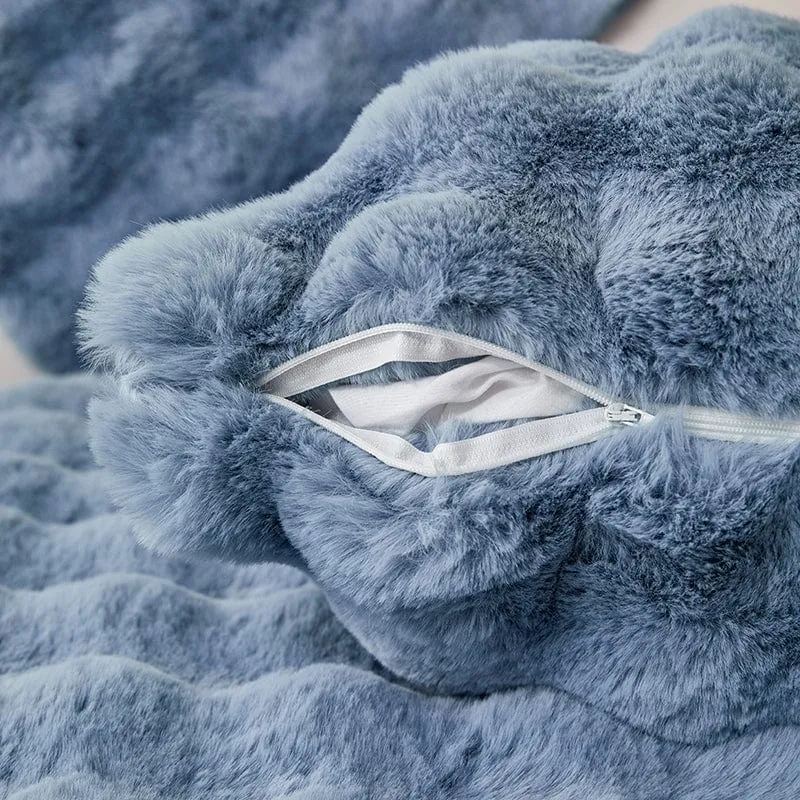 Housse de Coussin EasyCover Fausse Fourrure Molletonnée — À l'unité