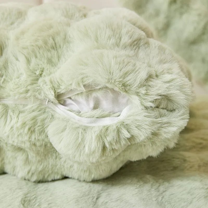 Housse de Coussin EasyCover Fausse Fourrure Molletonnée — À l'unité