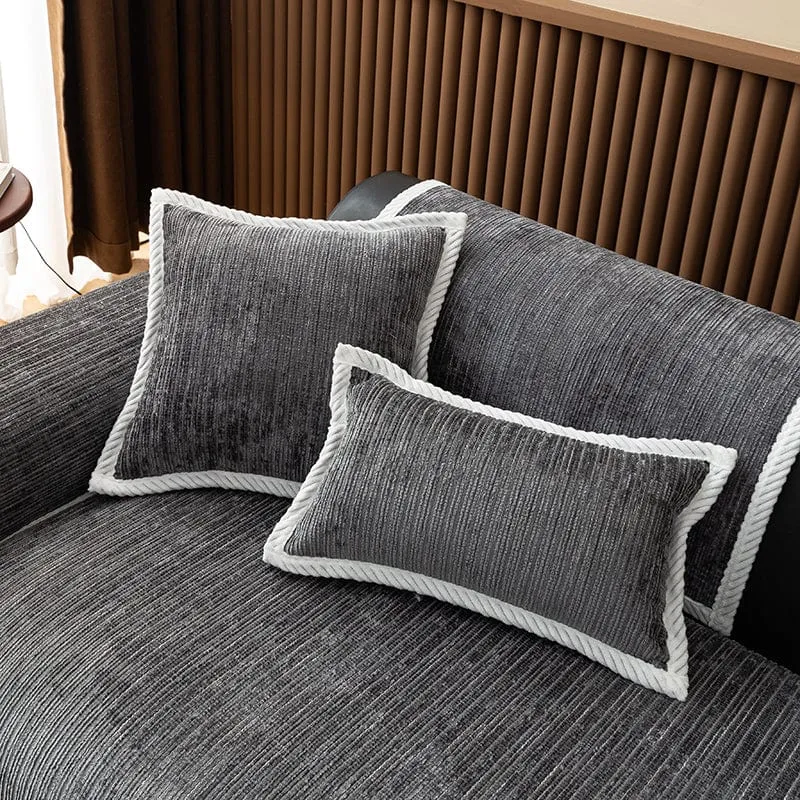 Housse de Coussin EasyCover Chenille Côtelé — À l'unité