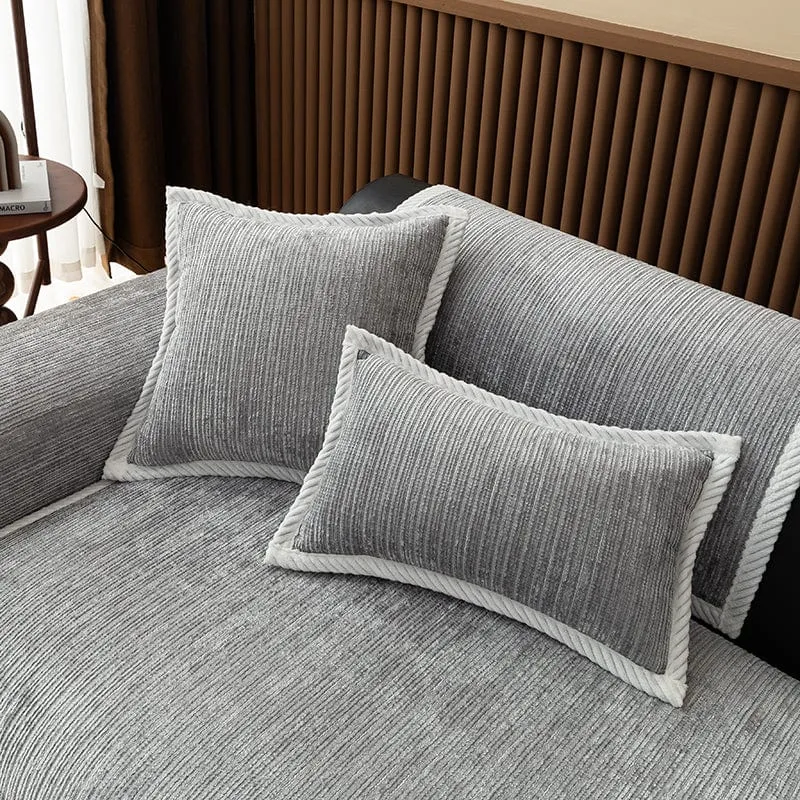 Housse de Coussin EasyCover Chenille Côtelé — À l'unité