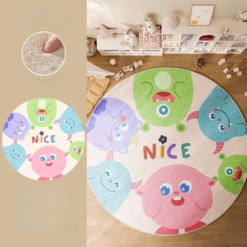Tapis Rond Cartoon Animaux