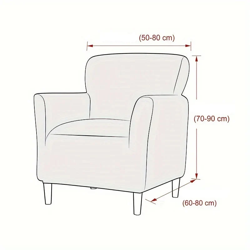 Housses de Fauteuil avec Accoudoirs en Microfibre