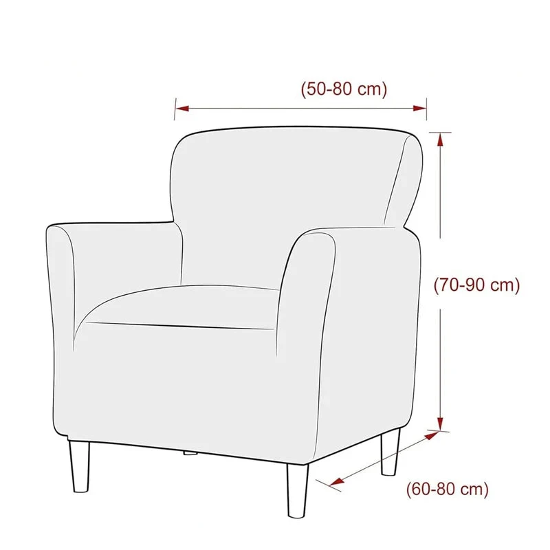 Housses de Fauteuil avec Accoudoirs à Motifs