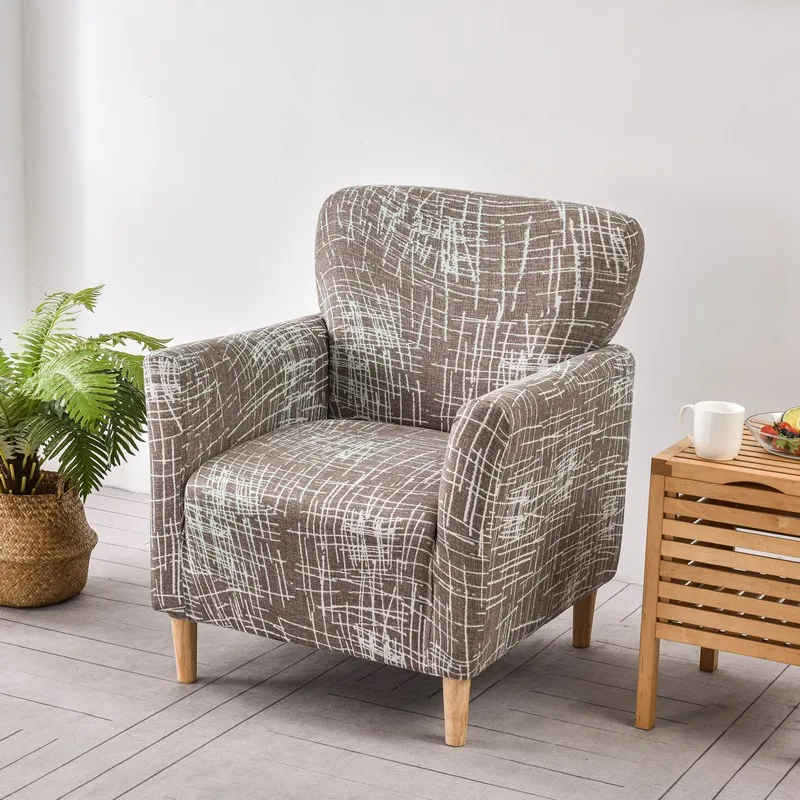 Housses de Fauteuil avec Accoudoirs à Motifs
