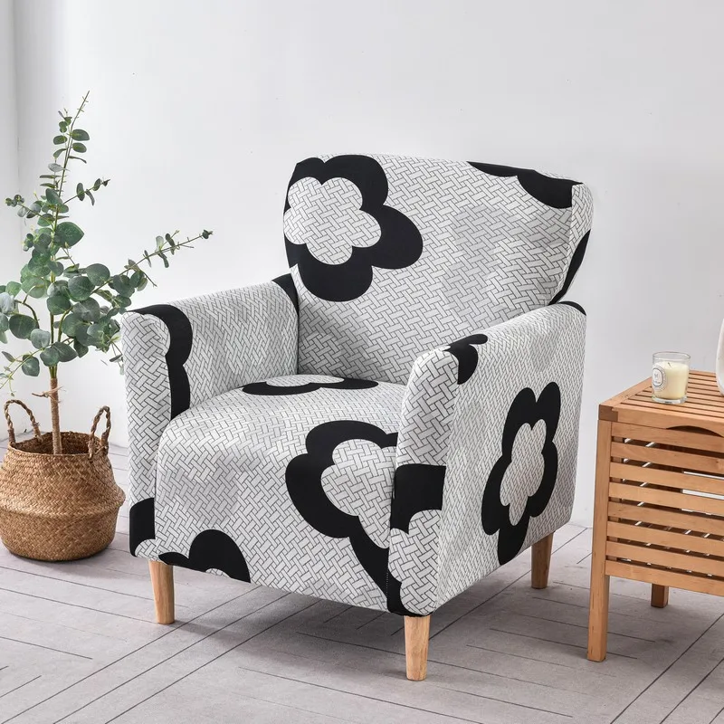 Housses de Fauteuil avec Accoudoirs à Motifs