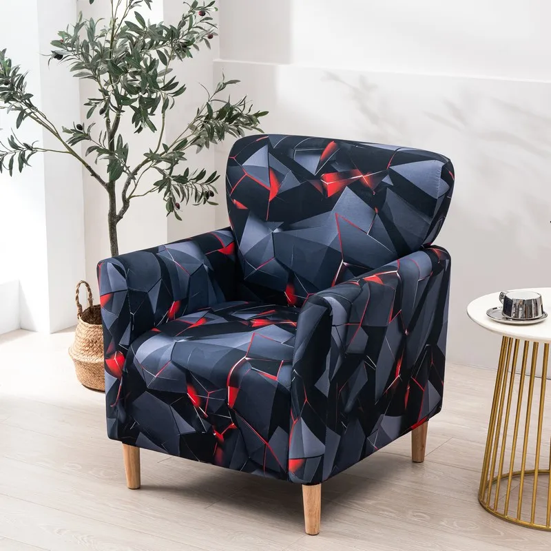 Housses de Fauteuil avec Accoudoirs à Motifs