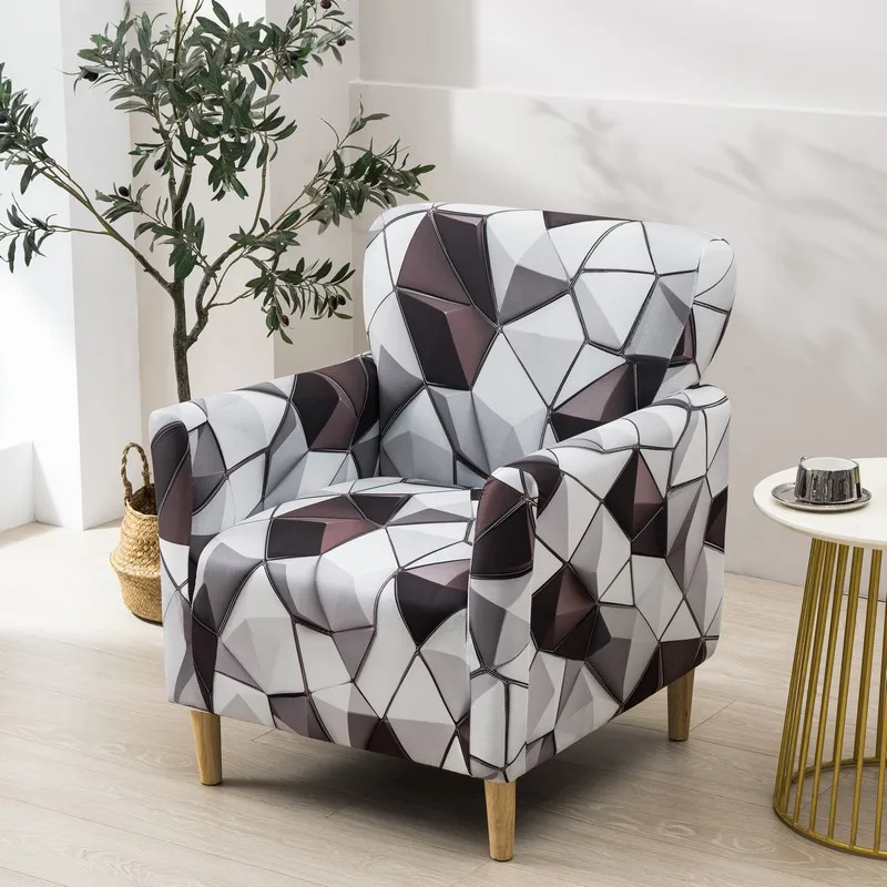 Housses de Fauteuil avec Accoudoirs à Motifs