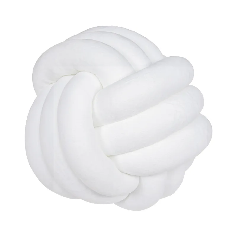 1 Coussin Boule Nœud Design – Décoratif Moderne en Velours