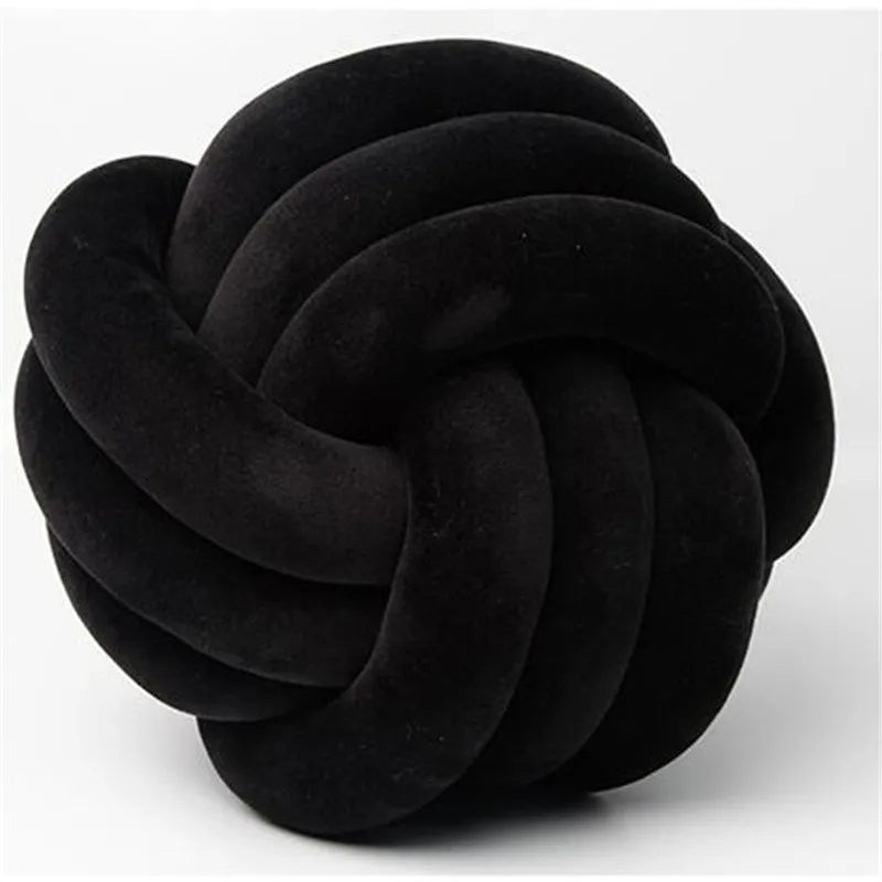 1 Coussin Boule Nœud Design – Décoratif Moderne en Velours