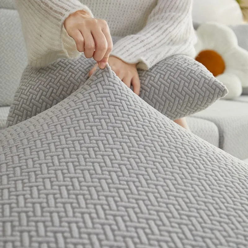 Housse de Coussin de Canapé Polaire