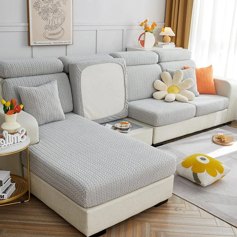 Housse de Coussin de Canapé Polaire
