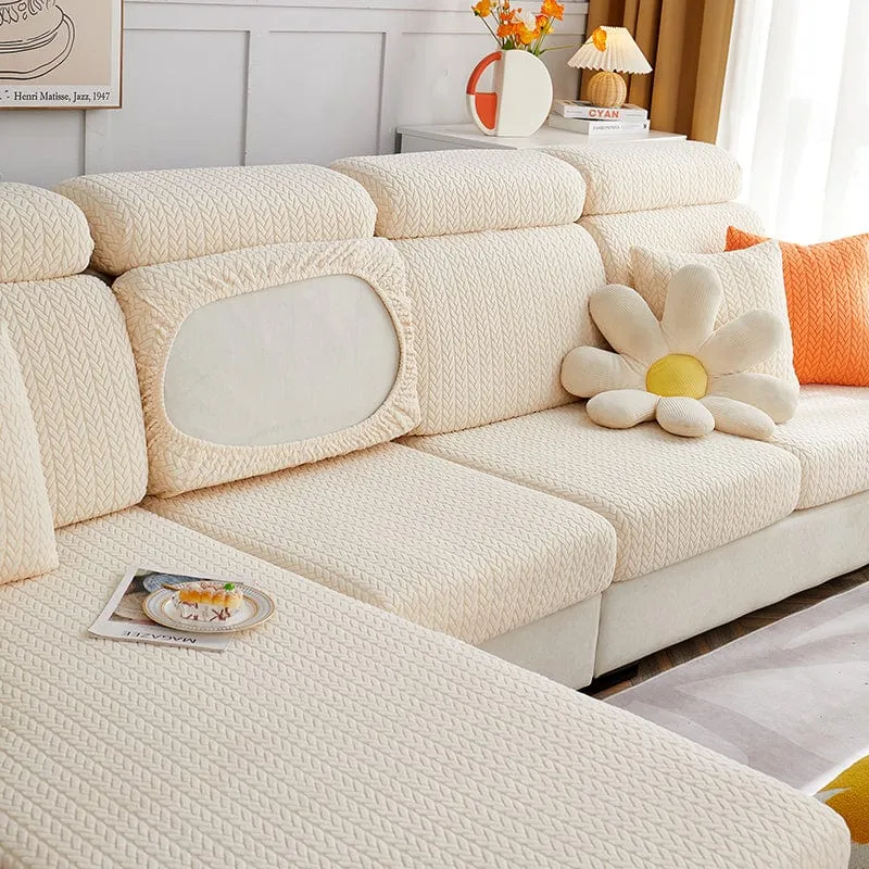 Housse de Coussin de Canapé Polaire
