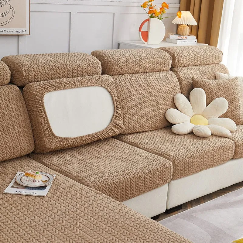 Housse de Coussin de Canapé Polaire