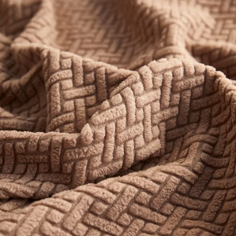 Housse de Coussin de Canapé Polaire
