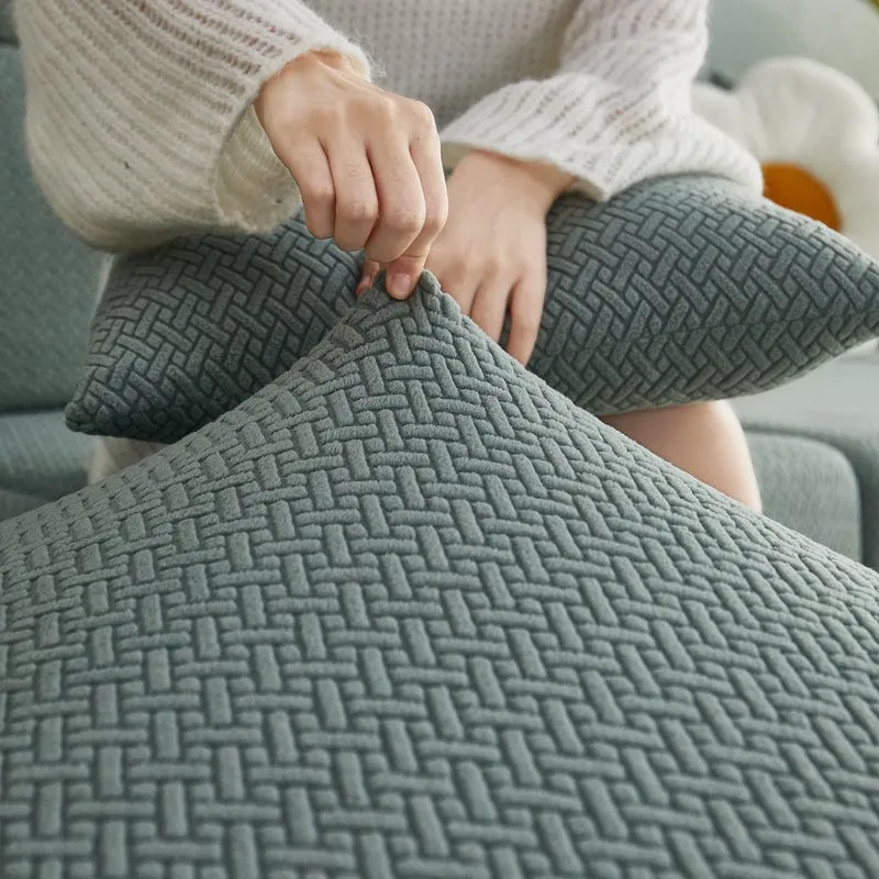 Housse de Coussin de Canapé Polaire