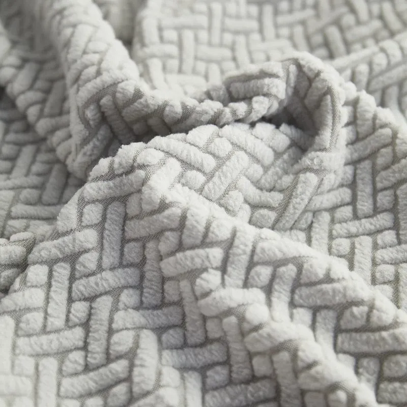 Housse de Coussin de Canapé Polaire