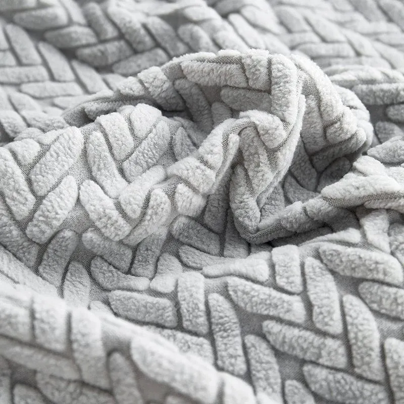 Housse de Coussin de Canapé Polaire