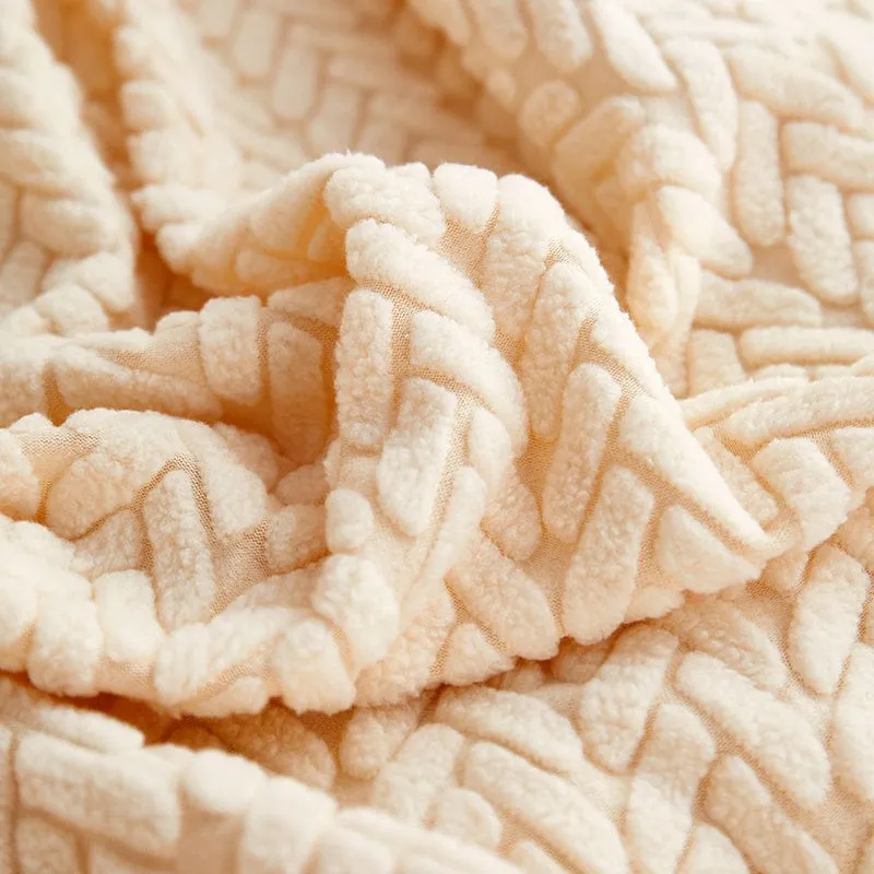 Housse de Coussin de Canapé Polaire
