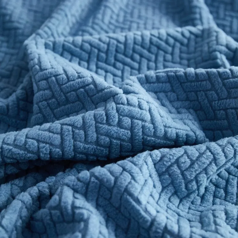 Housse de Coussin de Canapé Polaire