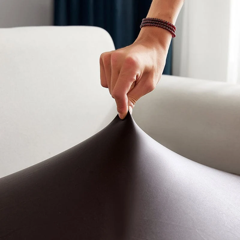 Housse de Coussin de Canapé en Simili Cuir