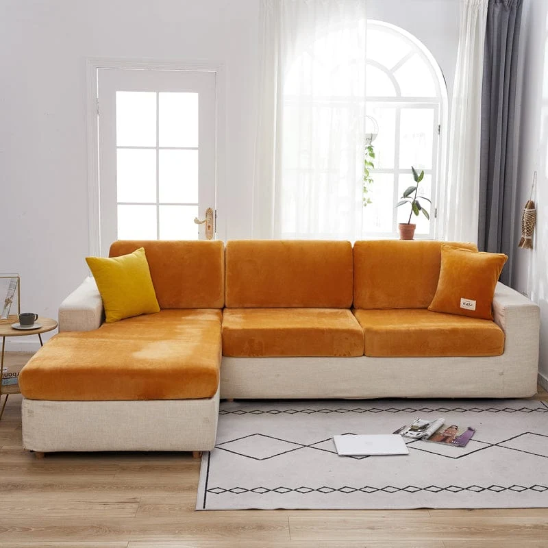 Housse de Coussin de Canapé Velours