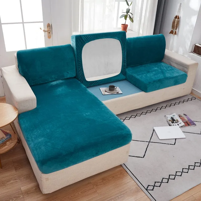 Housse de Coussin de Canapé Velours