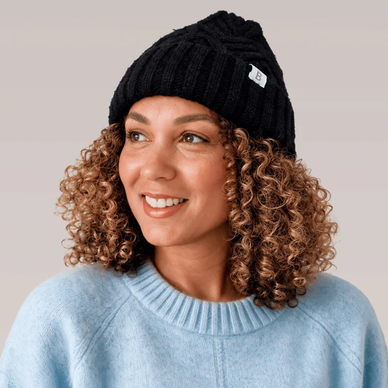 Bonnet en cachemire doublé de soie