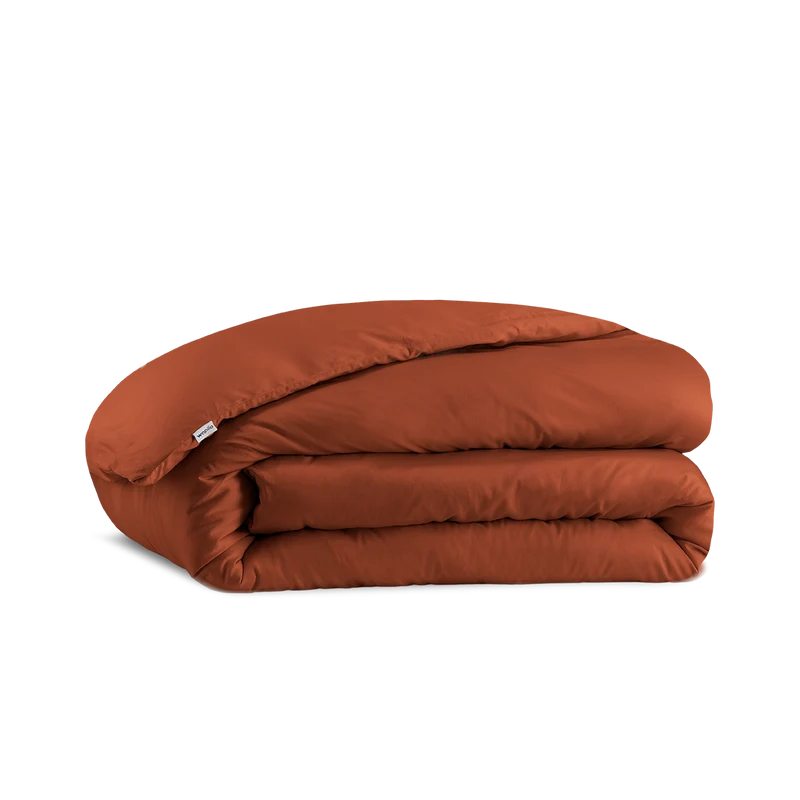 La housse de couette en satin de coton bio