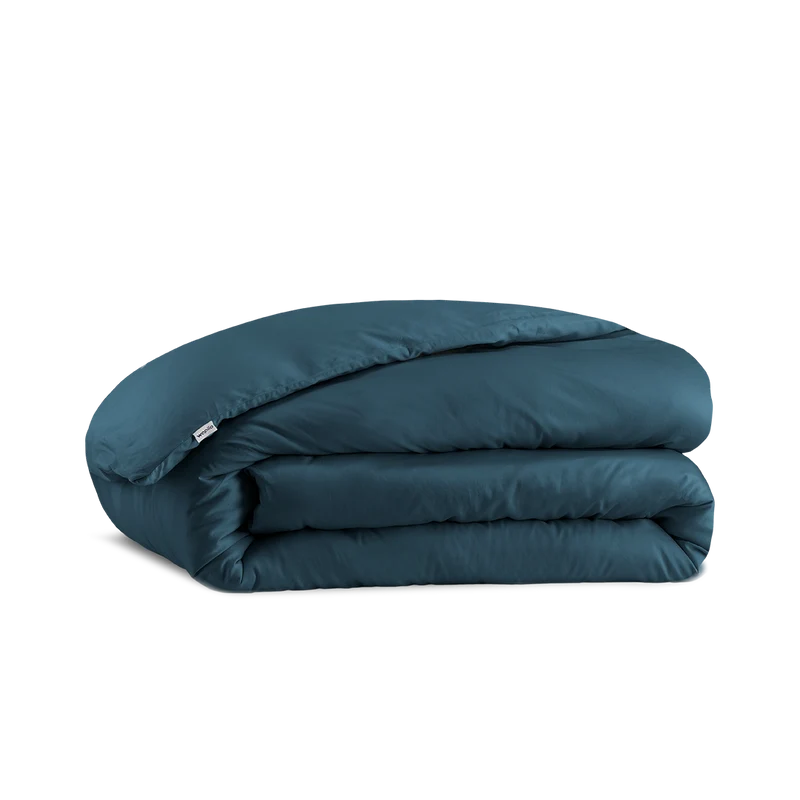La housse de couette en satin de coton bio