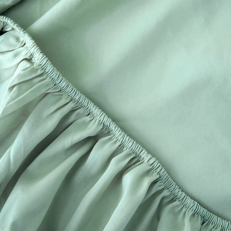 Le drap-housse en satin de coton bio