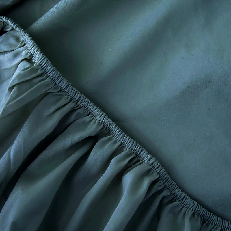 Le drap-housse en satin de coton bio