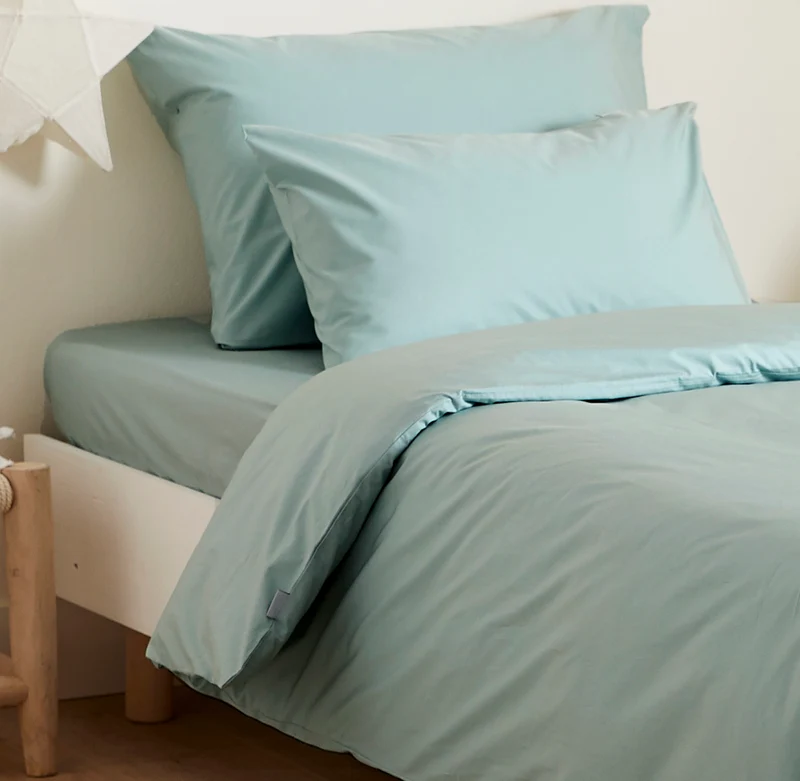 Le drap-housse enfant en percale de coton bio